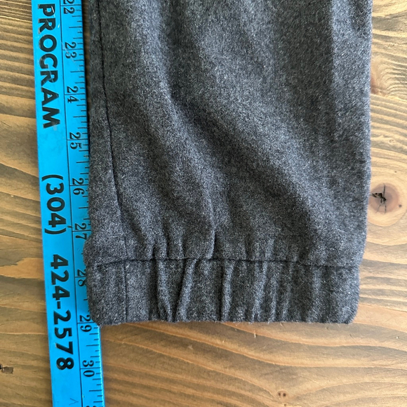 21 Men Gray Wool Blend Dress Pants XL Lined Elastic Cuff Business Casual - Picture 10 of 11
